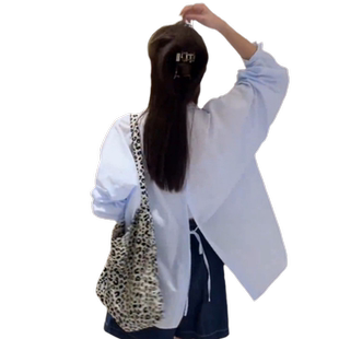 2026夏季爆款薄款天丝防晒衬衫女休闲显瘦遮肉设计感外搭衬衣开衫