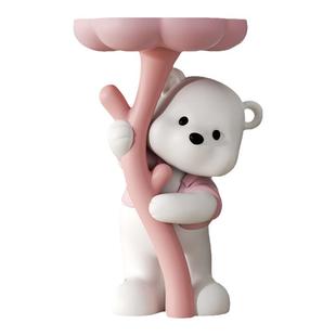 创意可爱小熊边几大型客厅落地摆件蓝牙音响床头卡通茶几乔迁礼物