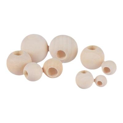 大孔木珠DIY汽车坐垫带孔散珠子