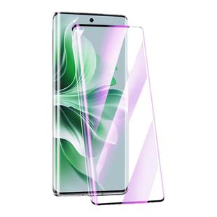适用opporeno11钢化膜曲面全屏覆盖高清防摔保护抗蓝光OPPOreno11pro手机贴膜防指纹无白边新款水凝膜防爆por