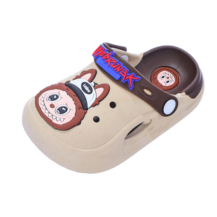 拉布布儿童洞洞鞋可爱男童沙滩拖鞋夏季男孩宝宝卡通防滑包头凉拖