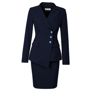 西装外套女夏季薄款短袖西服售楼部时尚气质职业套装美容院工作服