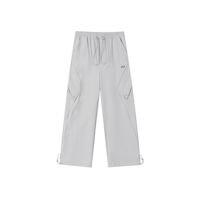 FORNINES防泼水直筒工装裤男生宽松阔腿裤潮牌休闲裤子春秋长裤女