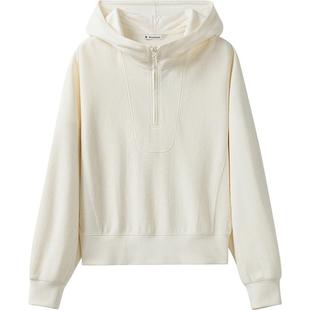 播商场同款半拉链连帽领卫衣女25春季新款慵懒洋气上衣BDS1VD1570