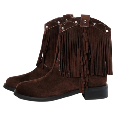 lostinecho波西米亚流苏短靴