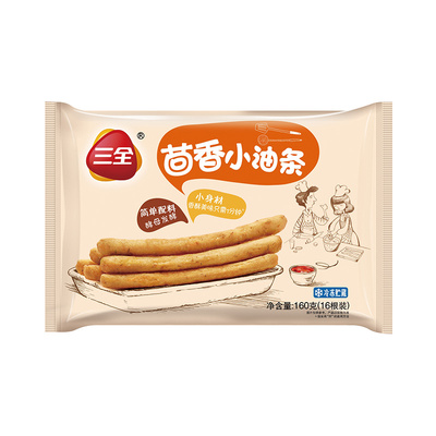 三全茴香小油条家用半成品食材