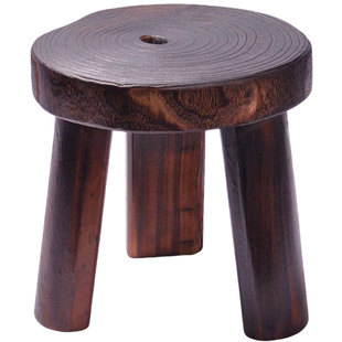小圆凳复古创意家用茶几凳矮凳木头板凳小凳木凳新中式实木圆凳子