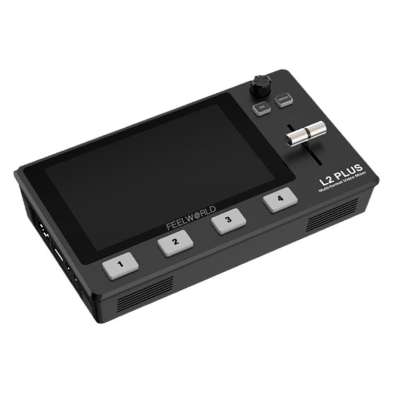 富威德 L2 PLUS 5英寸屏多機位流媒體直播導播臺切換臺HDMI高清導播臺采集卡抖音釘釘USB編碼推流