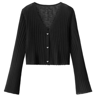 冰丝针织防晒开衫女薄款夏季披肩吊带外搭亚麻大码胖mm罩衫空调衫