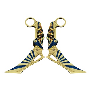 暗区突围游戏新近战武器苍穹利爪金属下弦月爪刀武器模型玩具摆件