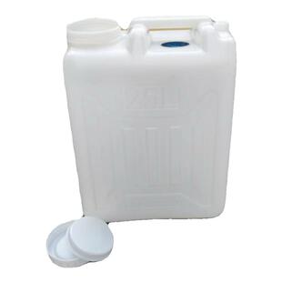 25升50斤塑料桶储水桶柴汽油白胶桶家用加厚塑料油壶酒壶扁方大口