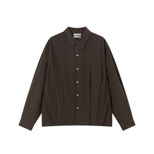 WHIMNOTION 26SS「气球衬衫」Supima匹马棉水洗褶位休闲长袖衬衫