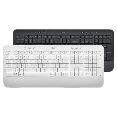 罗技K650无线蓝牙双模键盘笔记本办公家用打字电脑bolt接收器拆包