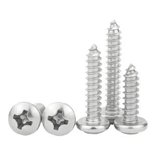 304不锈钢圆头自攻螺丝木螺钉十字槽盘头螺丝M2M2.6M3M4M5M6YB845