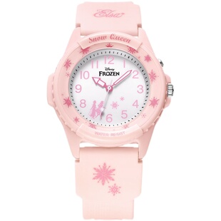 迪士尼儿童手表女孩只看时间2025新款简约防水中小学生女童电子表