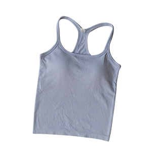 瑜伽服运动内衣女防震聚拢健身小吊带工字显瘦跑步外穿普拉提背心