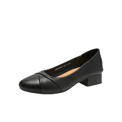 大东官方正品低跟浅口单鞋