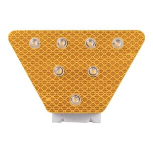 太阳能梯形轮廓标高速护栏LED反光发光标识道路附着式安全警示灯