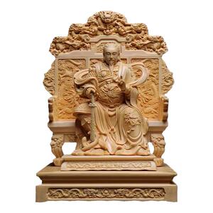 张天师木雕文昌帝君实木雕刻赵公龙椅宝座摆件哪吒三太子华光大帝