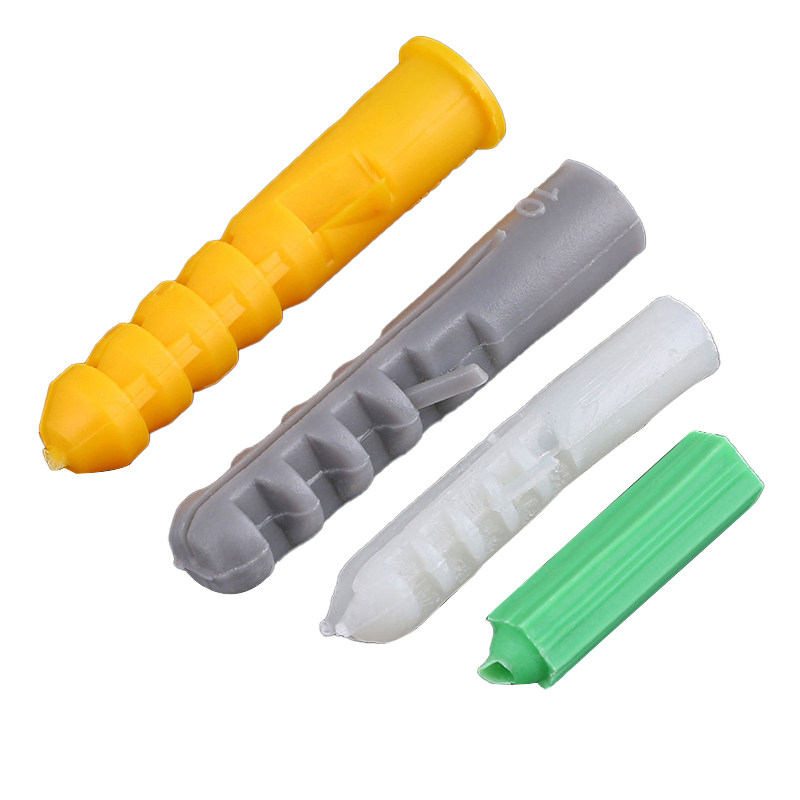 韧性强小黄鱼塑料膨胀管胶塞锚栓墙塞螺丝钉自攻塞涨塞M6*40M8*40
