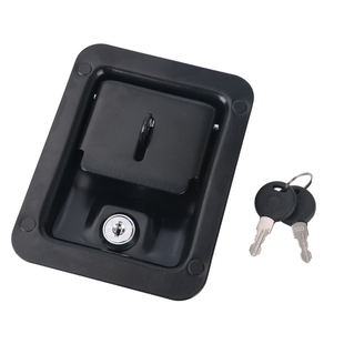 MS866-1P工程车锁三点联动平面锁面板锁带挂锁设备安全防爆柜门锁