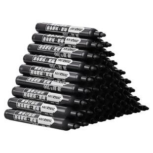 1000支记号笔黑色马克勾线快干防水笔油性不掉色大头笔不可擦粗笔粗头速干彩色物流涂码油漆笔大号容量批发