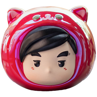 周杰伦喵喵萌粒盲盒官方正版周同学手办潮玩可爱汽车摆件生日礼物