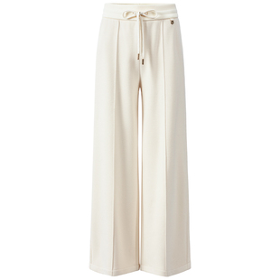 GIOVANNI VALENTINO秋冬季抽绳直筒休闲裤女松紧腰垂感加绒长裤子