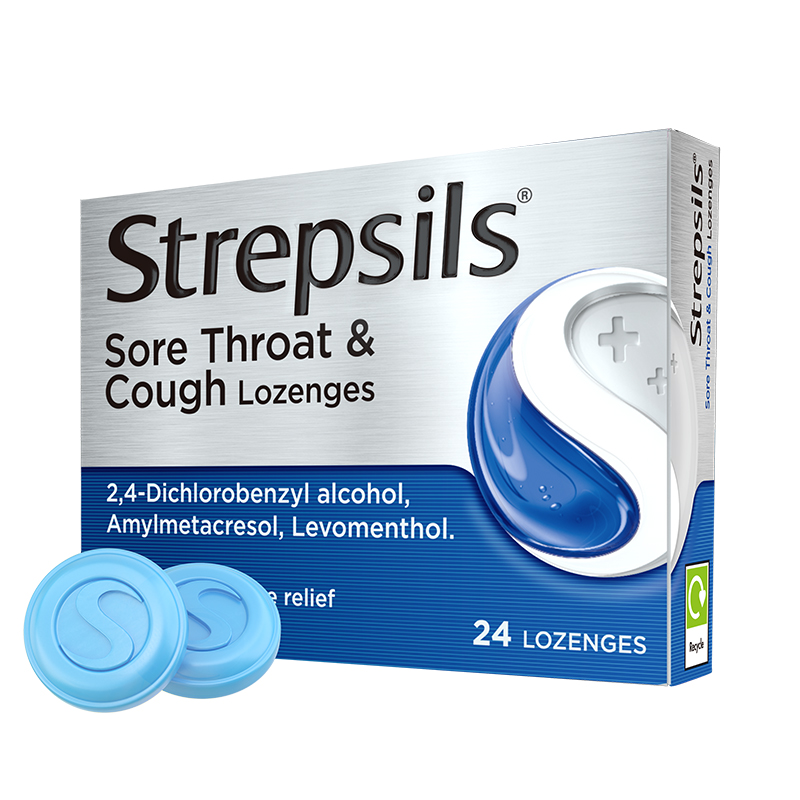 Strepsils使立消润喉糖护嗓缓解喉痛教师润嗓舒缓咽喉不适喉咙痛