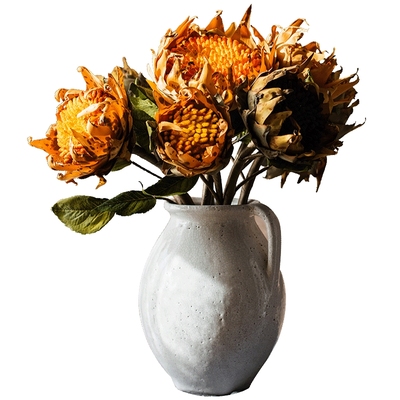 掬涵仿真花艺术秋色橱窗设计