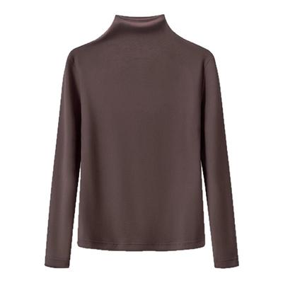 ckdh女士高翻领加绒打底长T恤