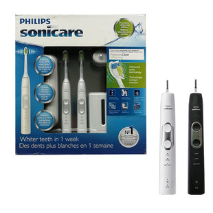 飞利浦超声波电动牙刷HX6829/76成人男女情侣礼盒装双支套装礼物