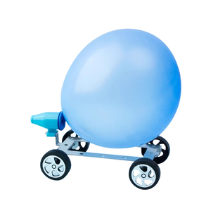 气球反冲小车空气动力小车四年级科学实验小学生科技小制作儿童diy手工材料包物理作用力与反作用力运动和力