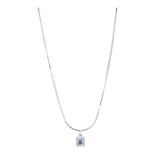 NFF钛钢小方钻项链潮小众精致高级感锁骨细链简约个性气质颈链ins