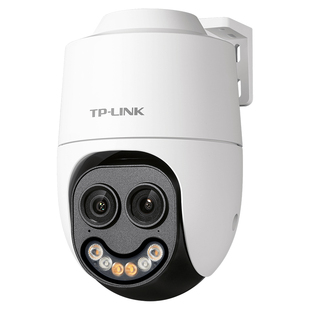 普联TP-LINK摄影头双摄9倍变焦摄像头家用监控器360度全景全彩夜视语音对讲室外无线球型机人形跟踪声光报警