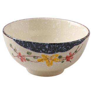 舍里中式陶瓷米饭碗家用复古釉下彩吃饭碗喝汤小碗面碗粥碗甜品碗