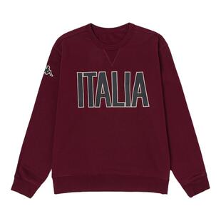 Kappa卡帕套头衫男款秋冬新款纯色运动卫衣休闲加绒圆领上衣