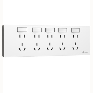 国际电工家用86型扩展式墙壁插座多孔明装扩展转换器原位替换面板