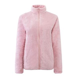 摇粒绒外套女新款拉链开衫保暖长袖夹克外套秋冬季长绒户外抓绒衣