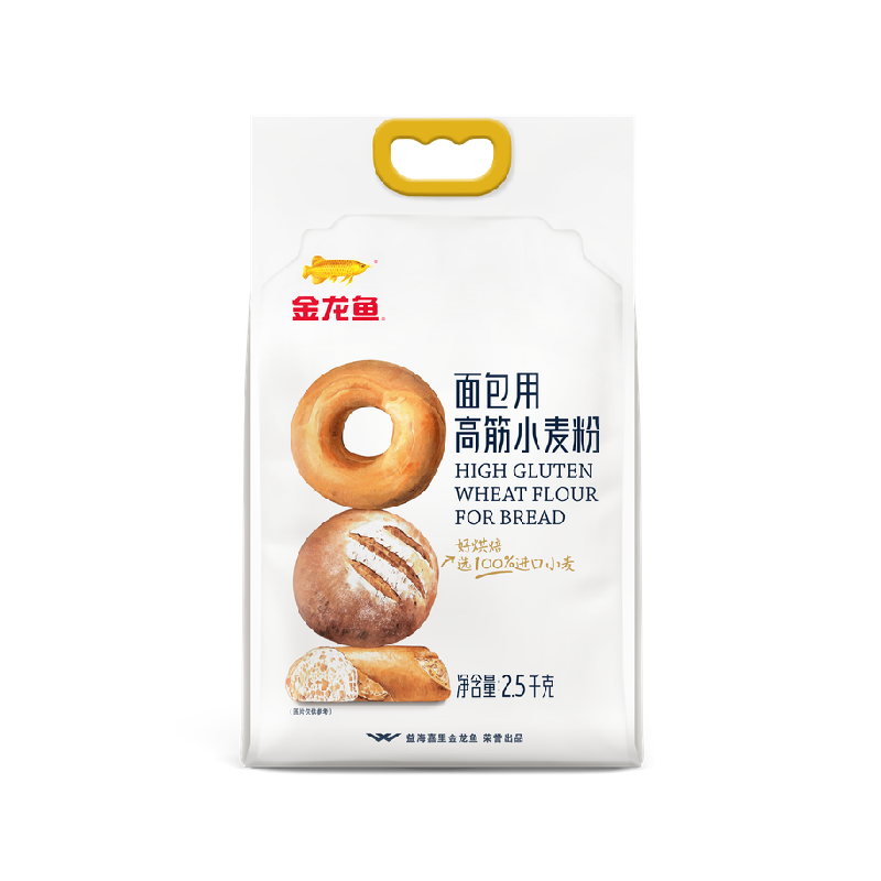 金龙鱼高筋面包粉麦香2.5kg