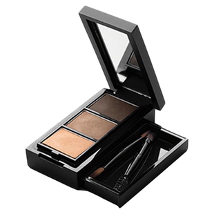 unny的眉粉眼线眼影修容一体盘防水防汗不脱色悠宜三色眉粉盘黑色