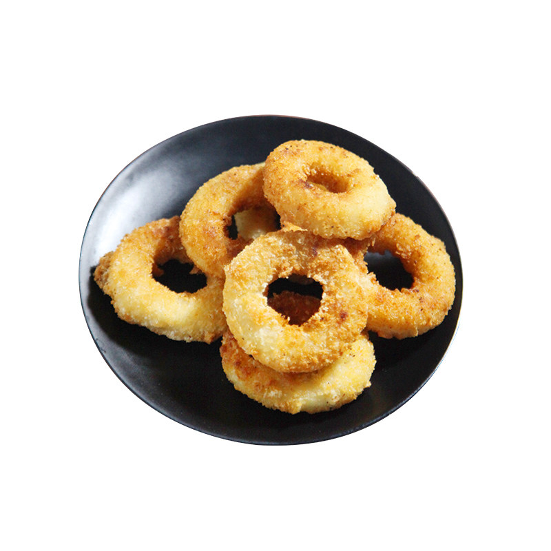 香酥鱿鱼圈裹糠油炸海鲜零食2斤鱿鱼圈网红小吃西餐半成品美食