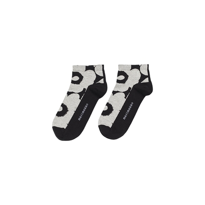 新年礼物【Unikko游霓可印花】Marimekko早秋黑白短袜