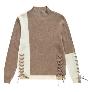 鹿王羊绒衫女士半高领套头衫舒适保暖时尚洋气宽松百搭春秋冬新款