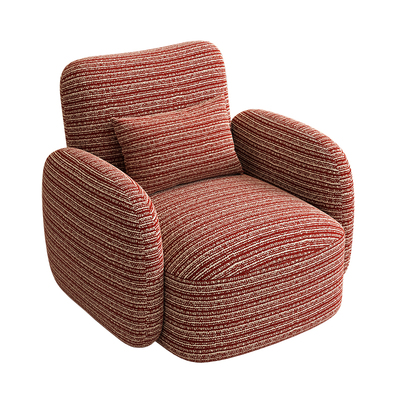 法式复古奶油风贝拉沙发家用客厅卧室现代简约休闲单人旋转沙发椅