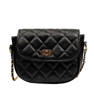 马鞍包包女2021新款潮时尚菱格链条包法国小众百搭ins单肩斜挎包