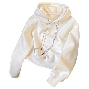 小C家 小个子短款连帽卫衣女2026年新款春秋宽松显瘦休闲长袖上衣