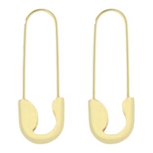 KANZAO欧美新款耳环迷你小别针耳钉女时尚潮流金属饰品ins风格