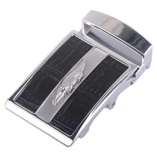 泰国鳄鱼皮带头无牙皮带头无孔无齿外穿款皮带头贴皮腰带头38规格