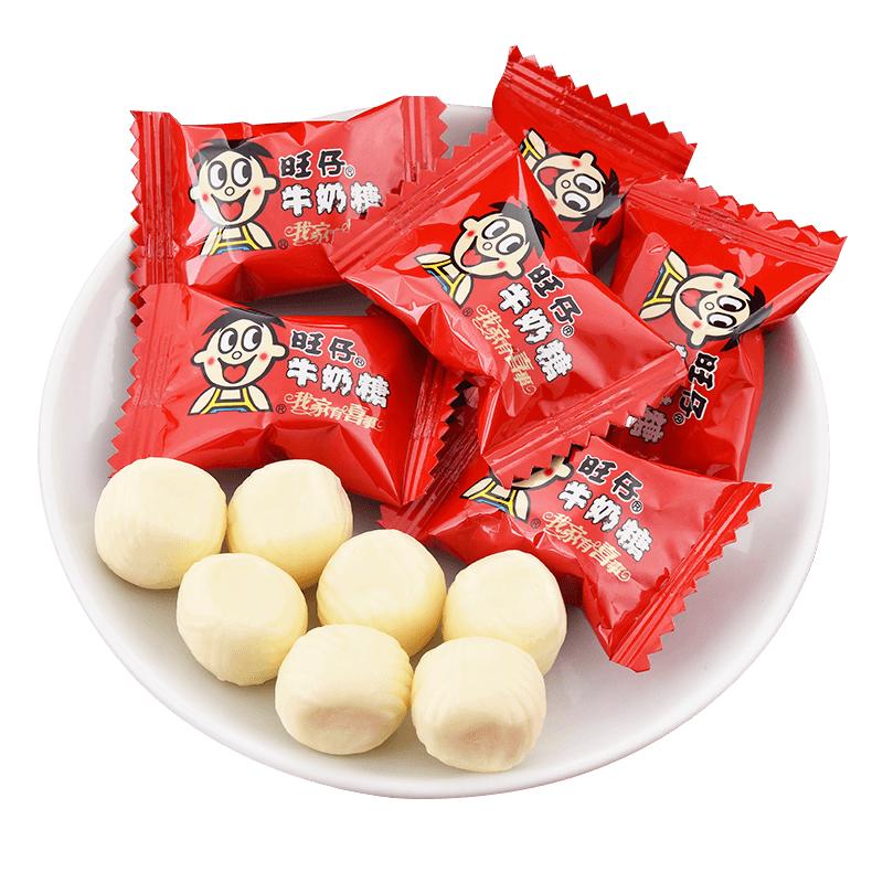 旺仔牛奶糖果结婚喜糖散装旺旺软糖爆款网红糖果满月儿童零食批发